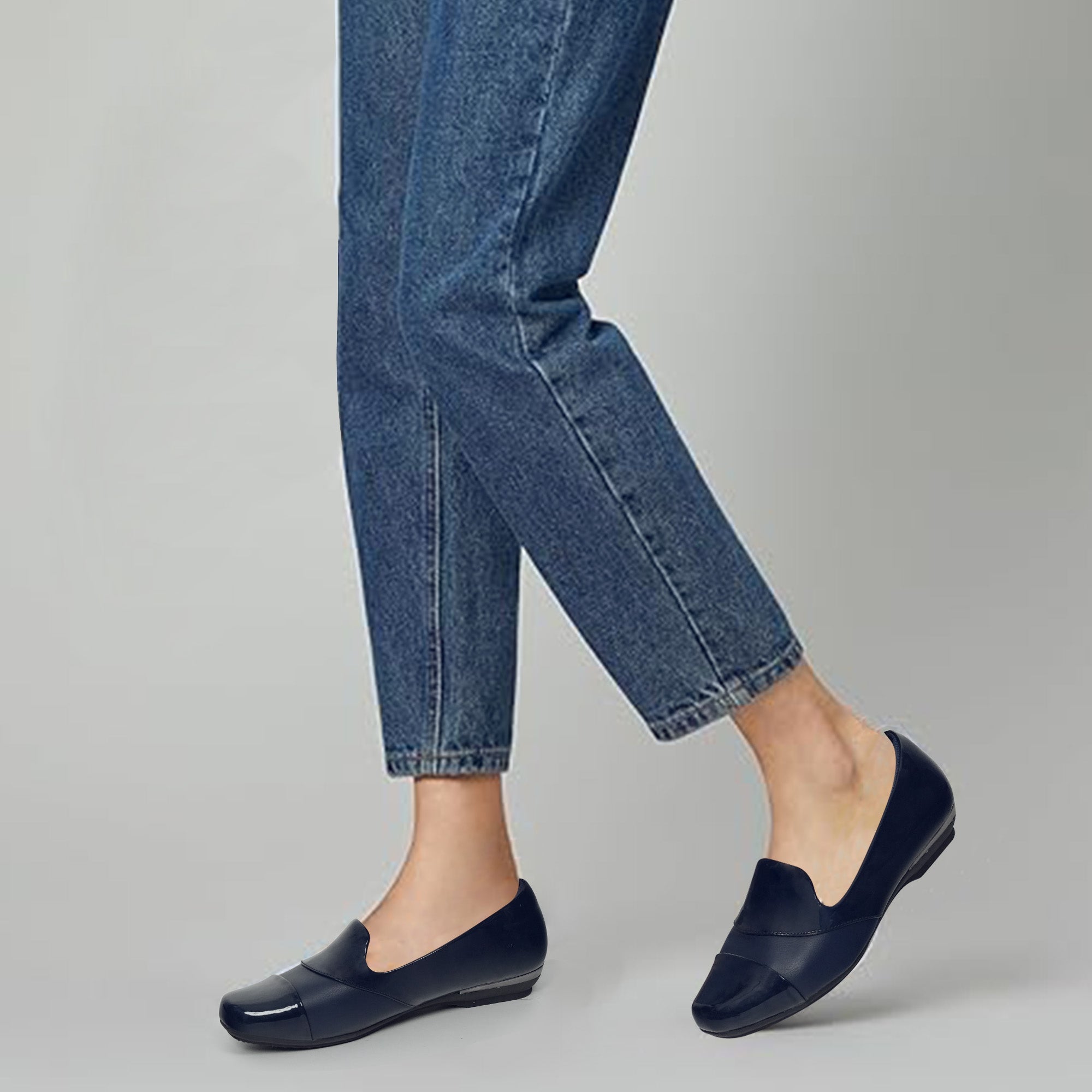 Blue Loafer Dress-Luna