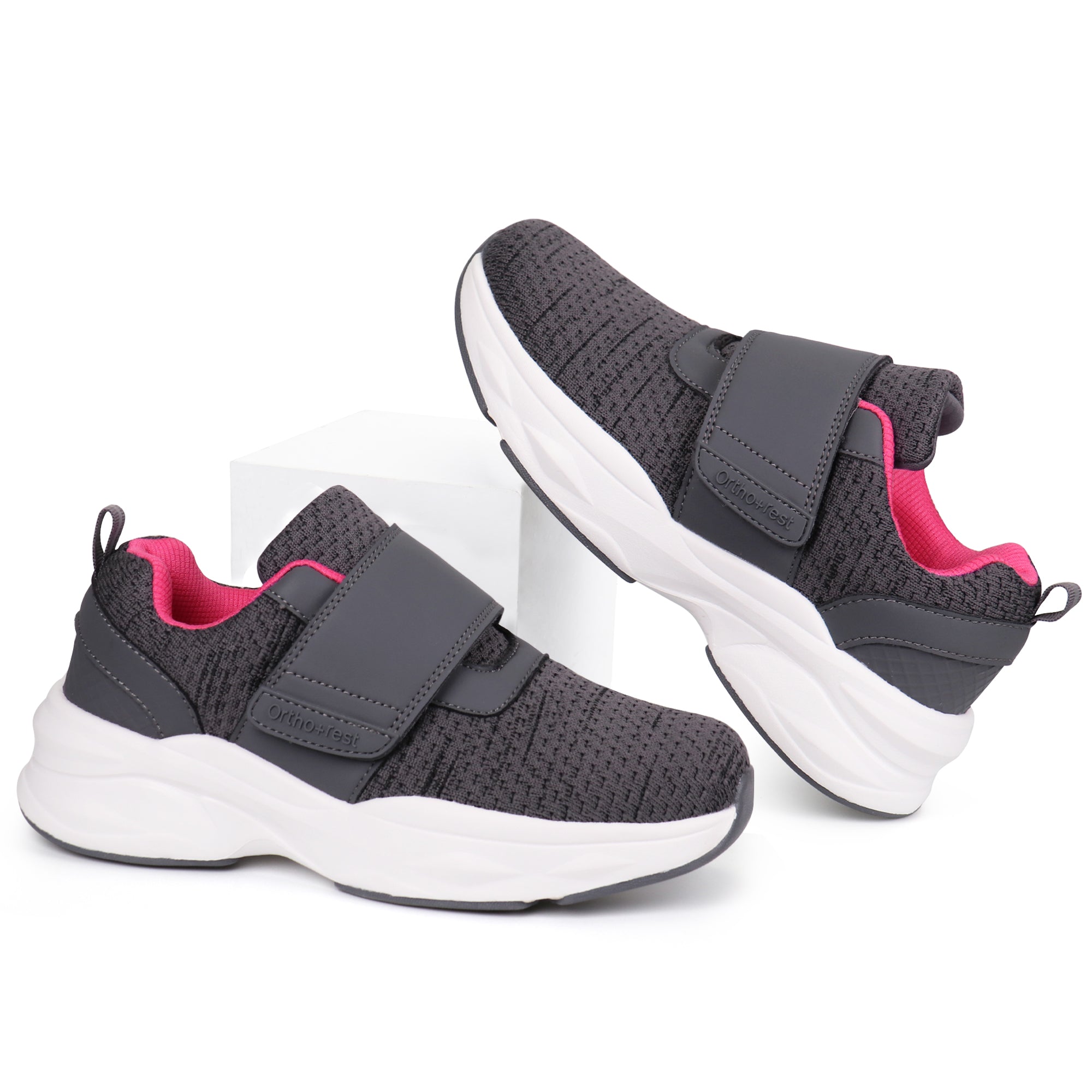 Grey Walking Shoes-Norma