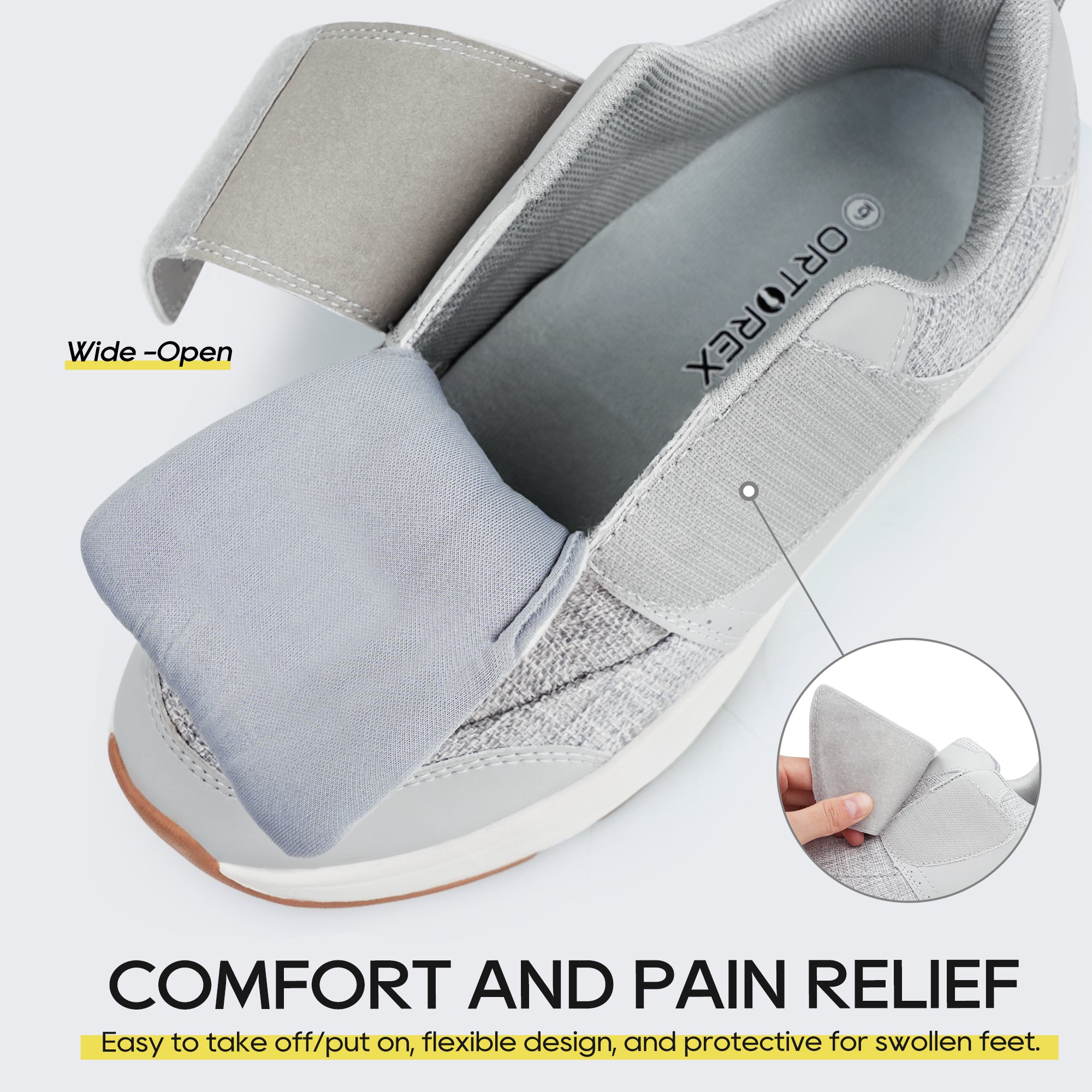 Lt.Grey Walking Shoes-Lyra