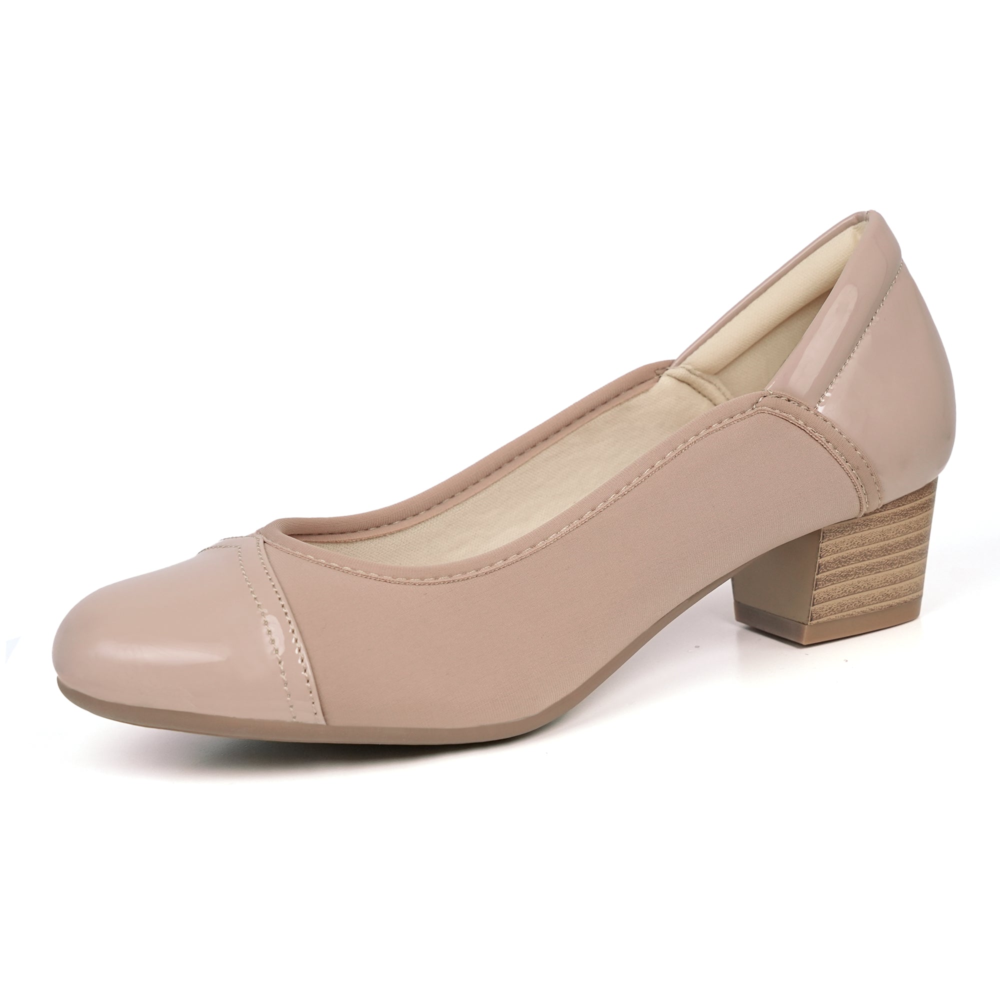 Ortho+rest Women Bunion Dress Shoes Low Heel Orthopedic Pumps-Cassie Nude / 8 Ortho+rest Women Bunion Dress Shoes Low Heel Orthopedic Pumps-Cassie Nude / 8