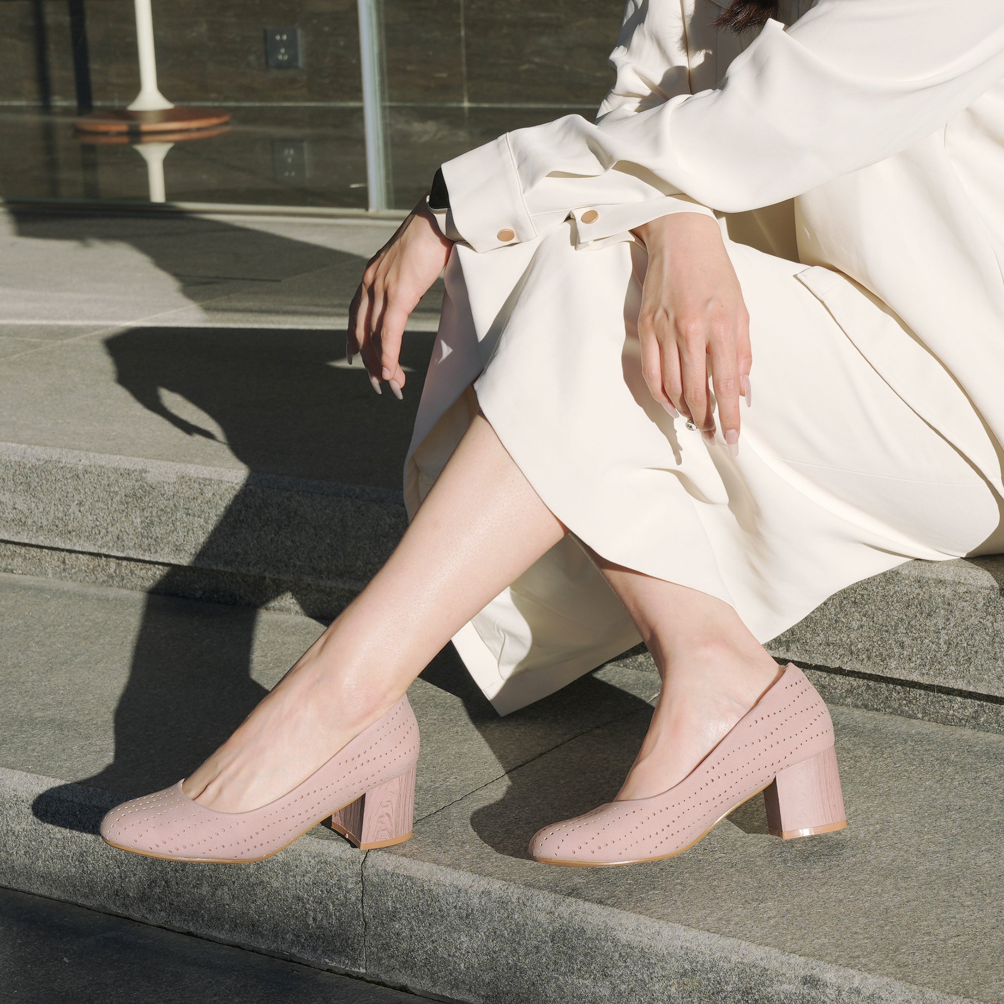 Pink Pumps Dress-Helena