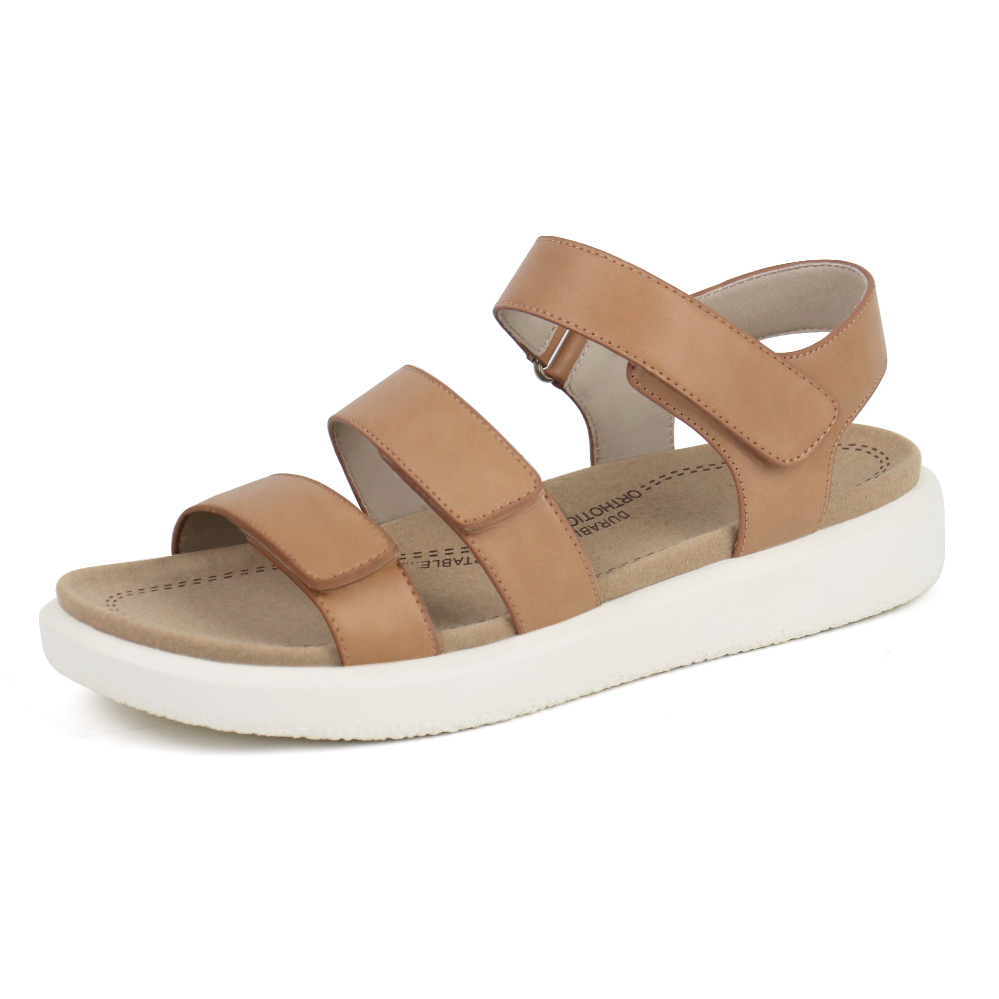 Ortho+rest Women Orthopedic Arch Support Sandals Orthotic Walking Sandals Comfortable Sandals-Kitty Tan / 7 Ortho+rest Women Orthopedic Arch Support Sandals Orthotic Walking Sandals Comfortable Sandals-Kitty Tan / 7