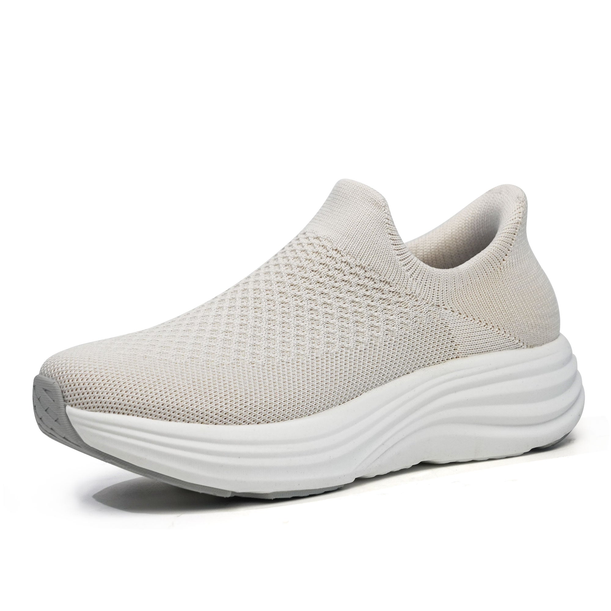 Beige Walking shoes-Cara