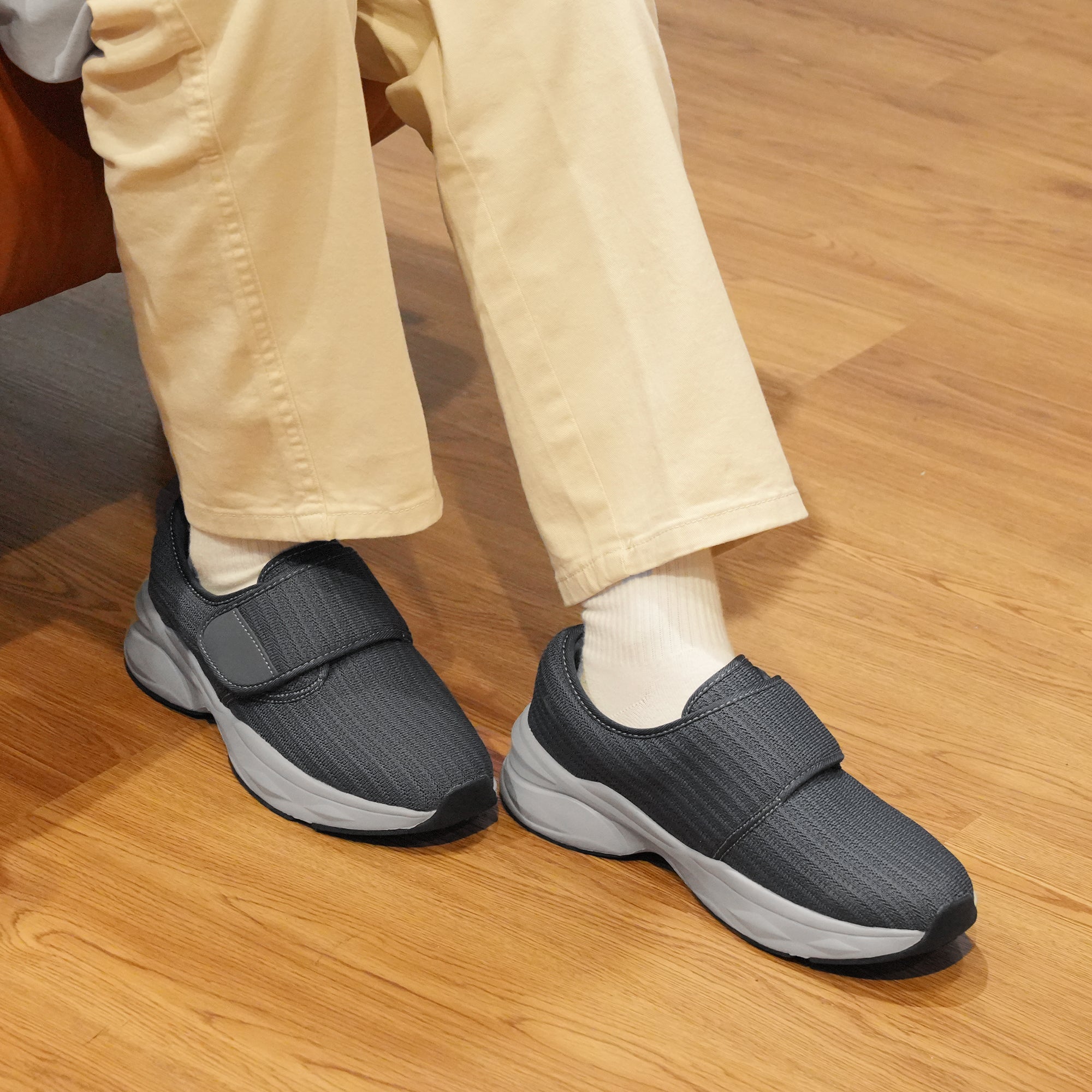 Grey Walking Shoes-Freya