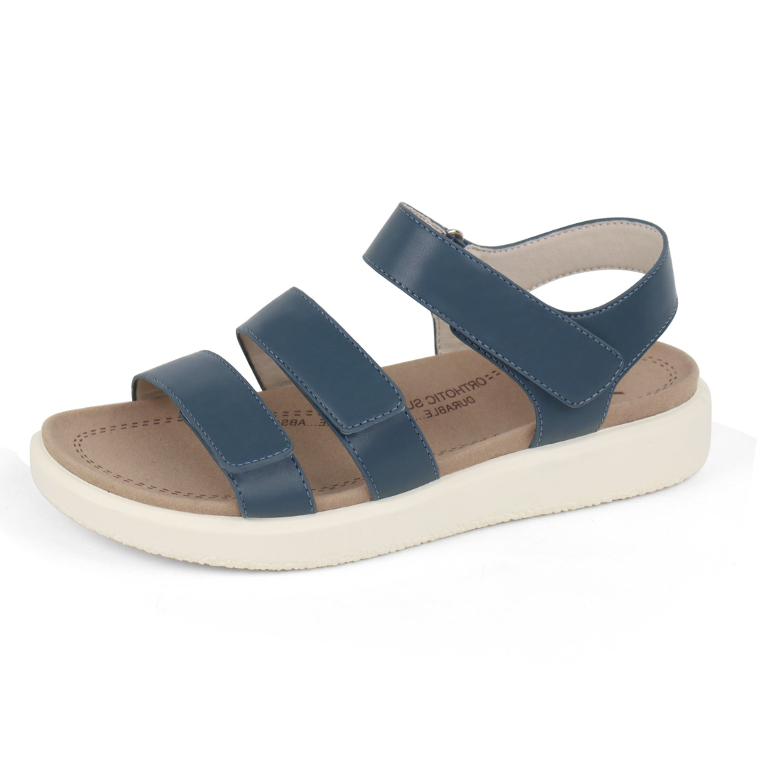 Navy Arch Support Sandals-Kitty