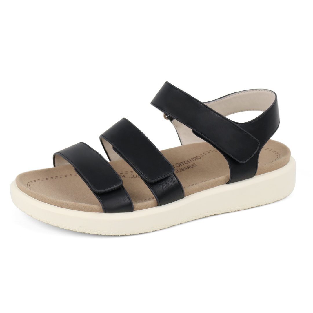 Navy Arch Support Sandals-Kitty