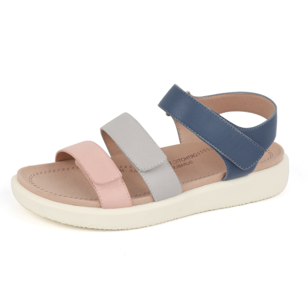 Navy Arch Support Sandals-Kitty