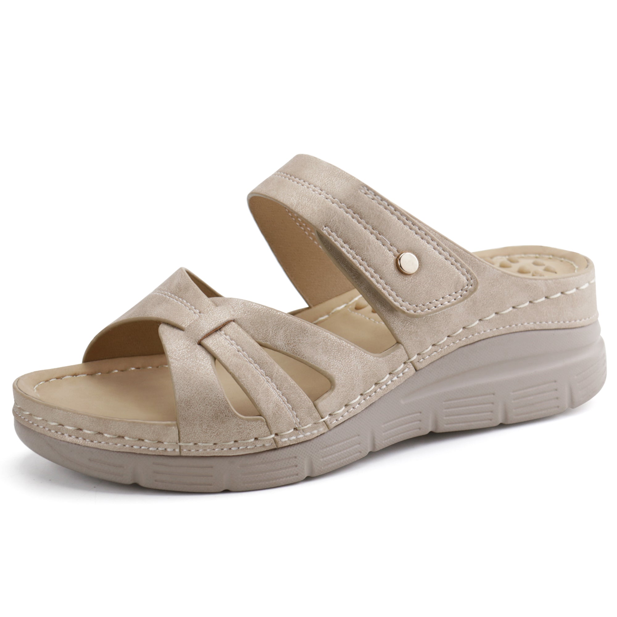 White Massage Sandals-Halo