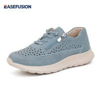EASEFUSION-Women Lace Up Fashion Sneakers
