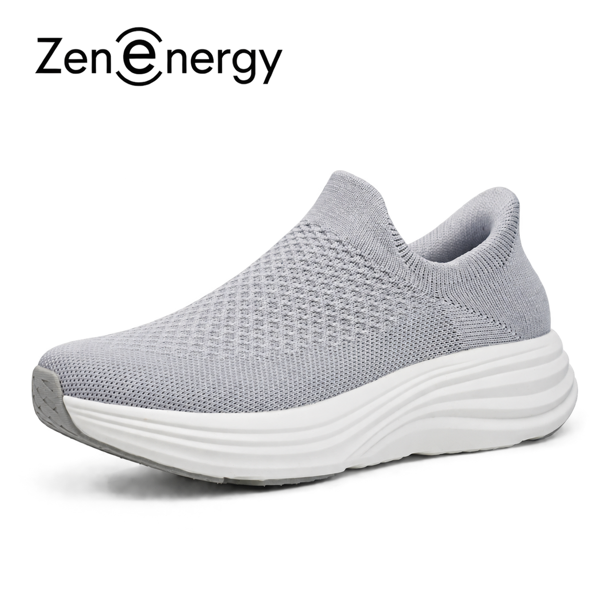 ZenEnergy Grey Walking Shoes - Cara