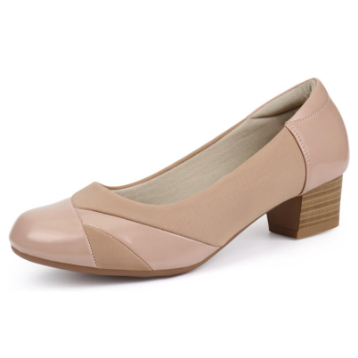 Ortho rest Women Bunion Dress Shoes Low Heel Orthopedic Pumps Nova Nude 8