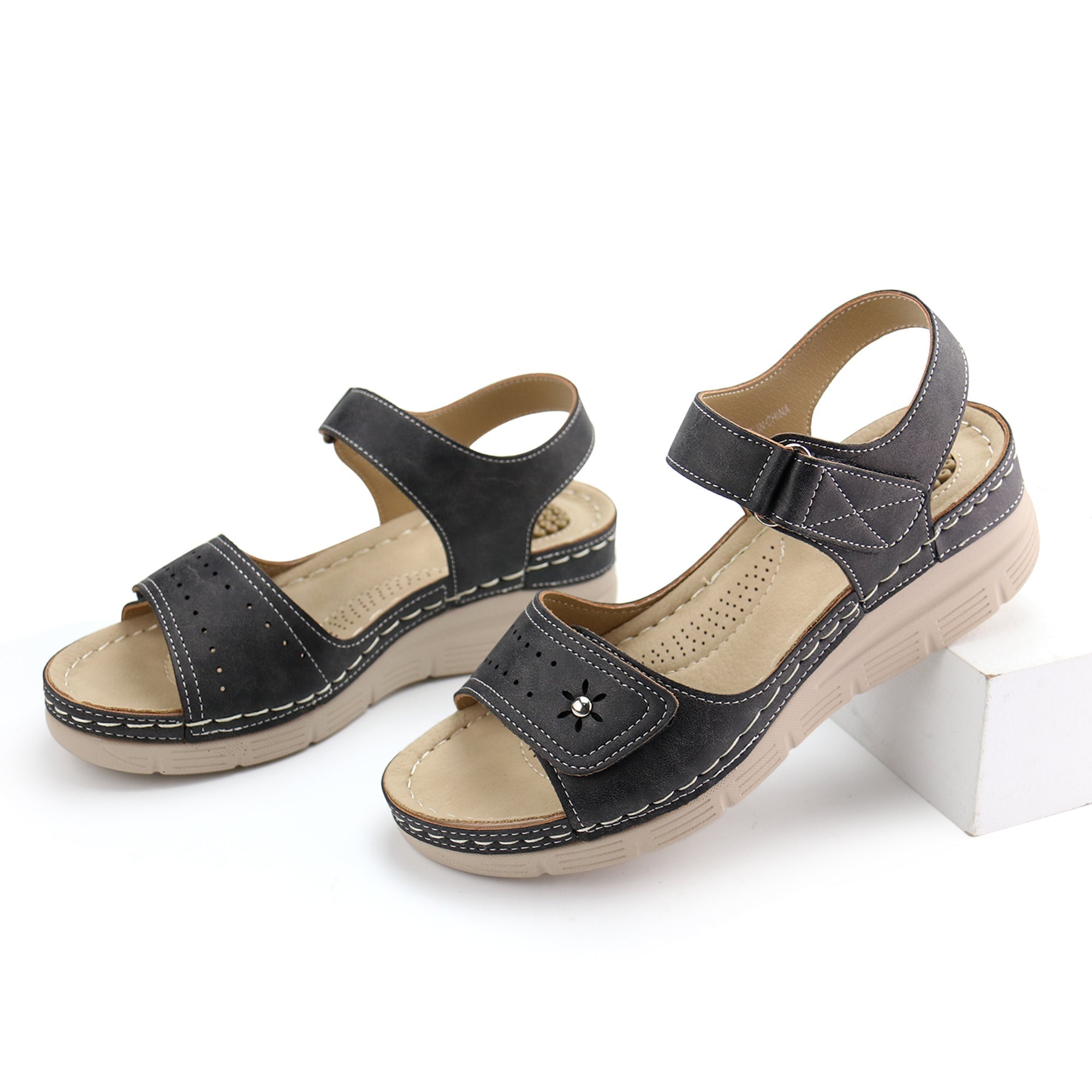 Blue Massage Sandals-Stella