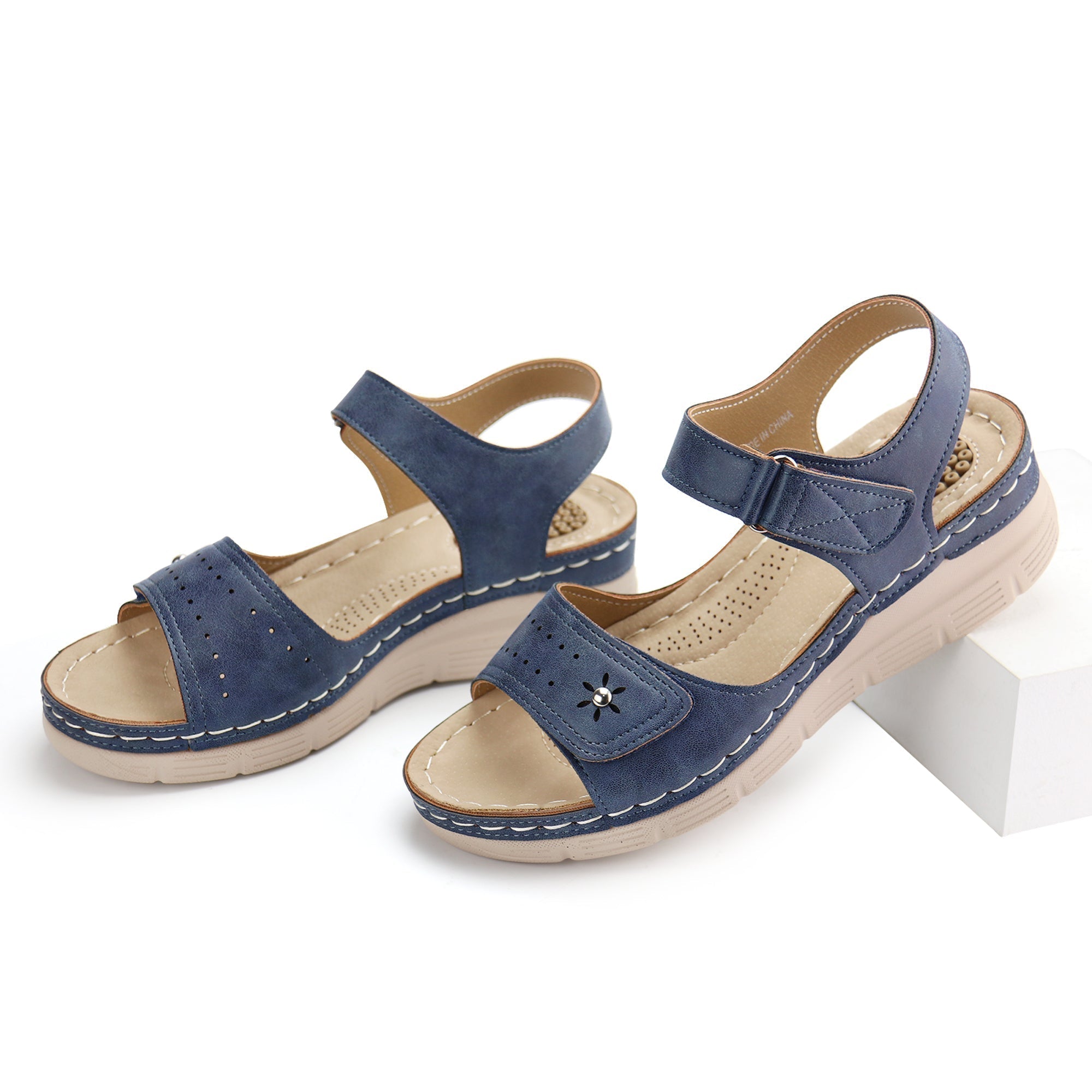 Blue Massage Sandals-Stella