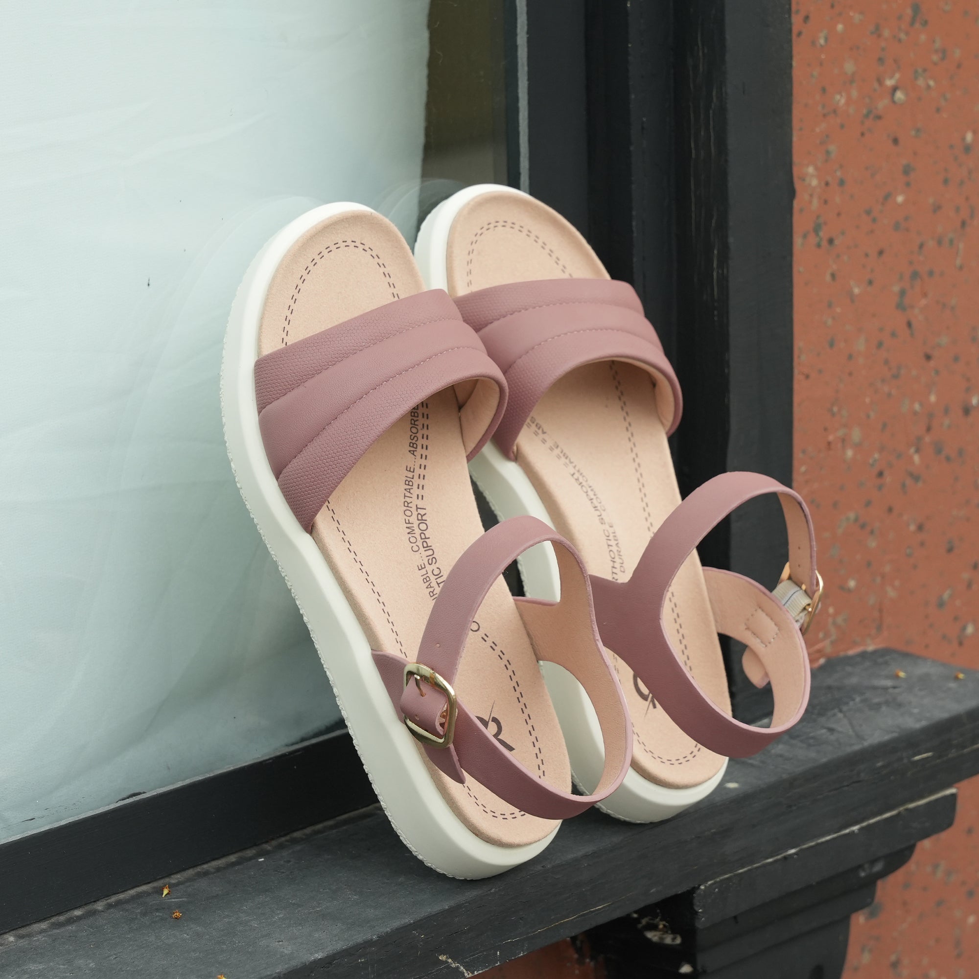 Apricot Arch Support Sandals-Katie