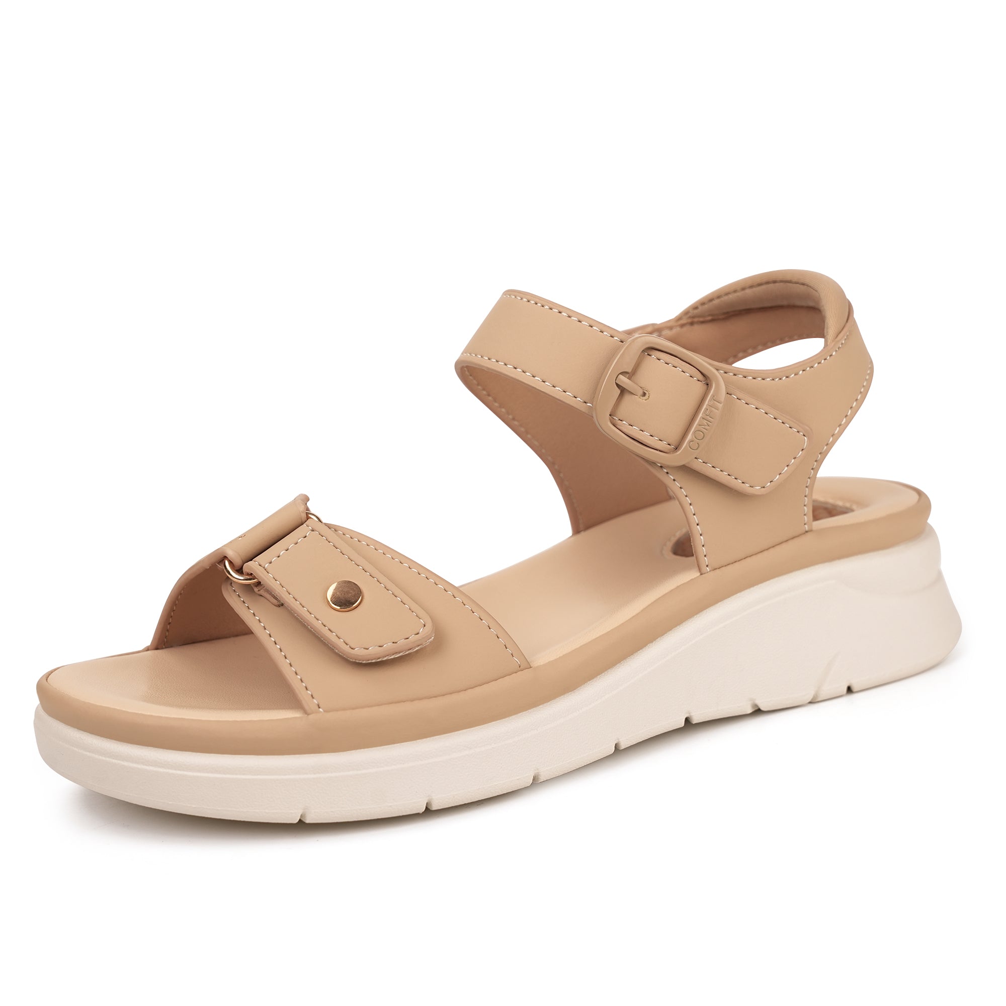 Beige Massage Sandals-Tessa