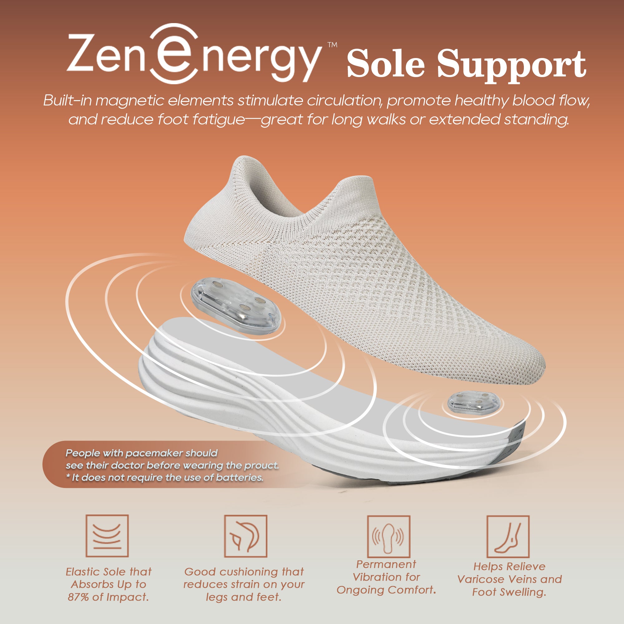 Beige Walking Shoes-Caren