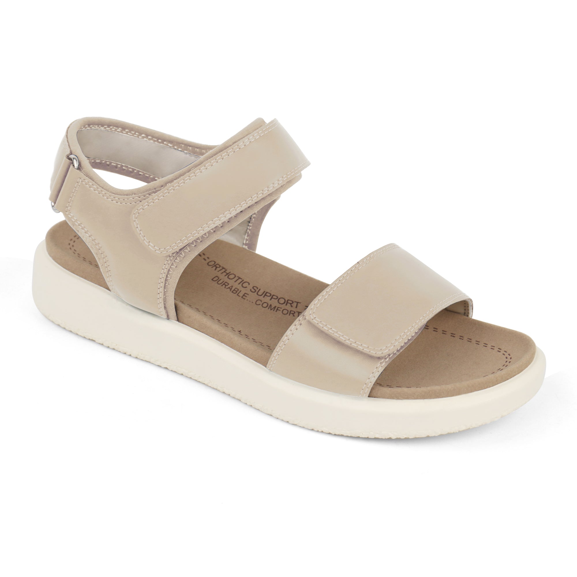 Beige Arch Support Sandals-Kelsey