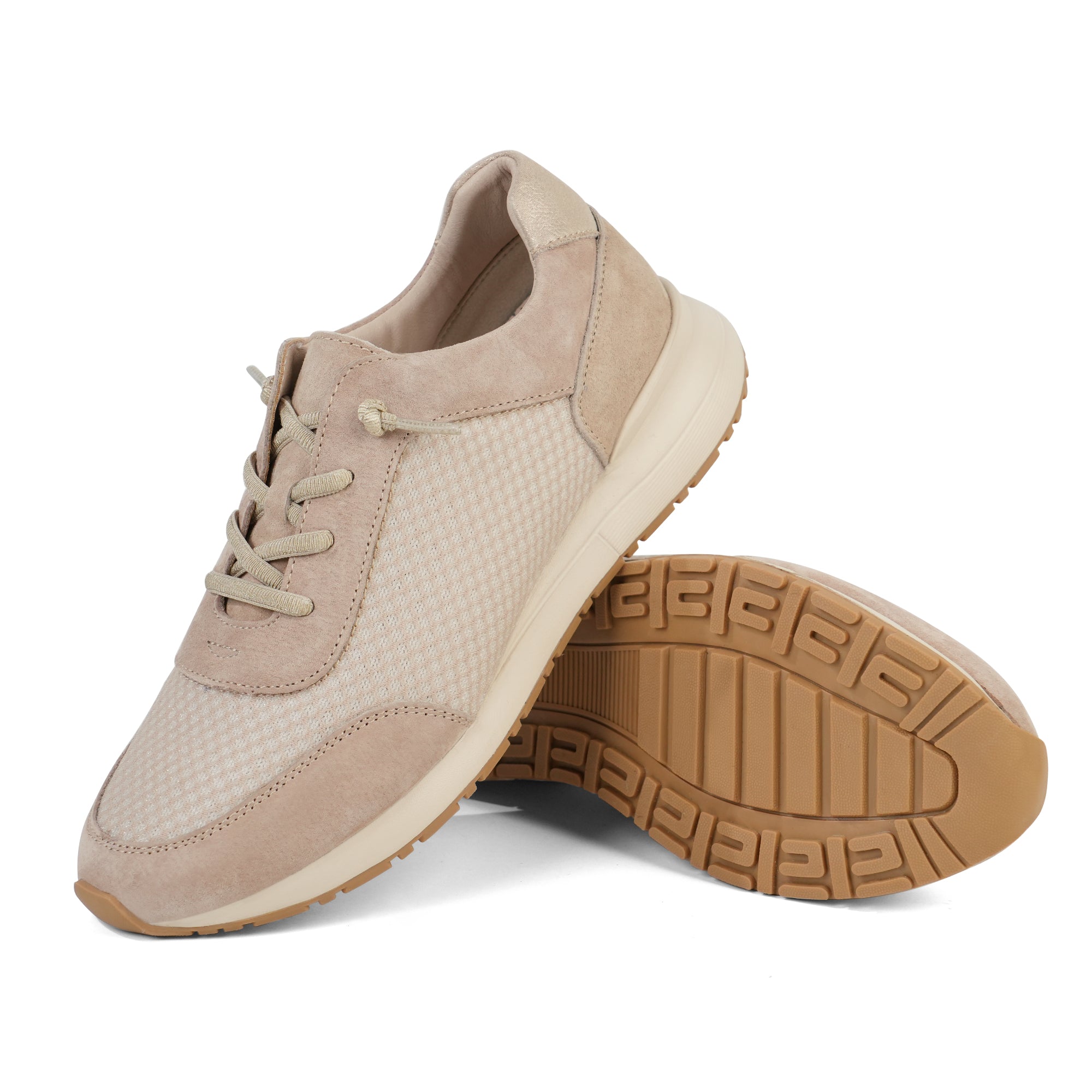 Beige Walking Shoes-Velyn