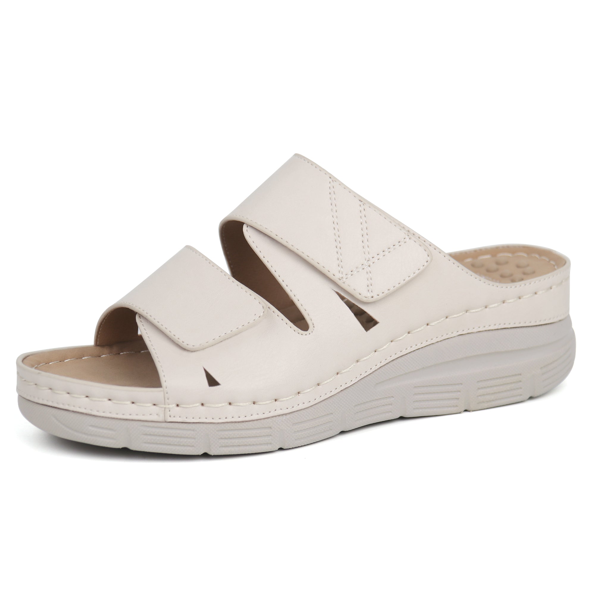 White Massage Sandals-Amara