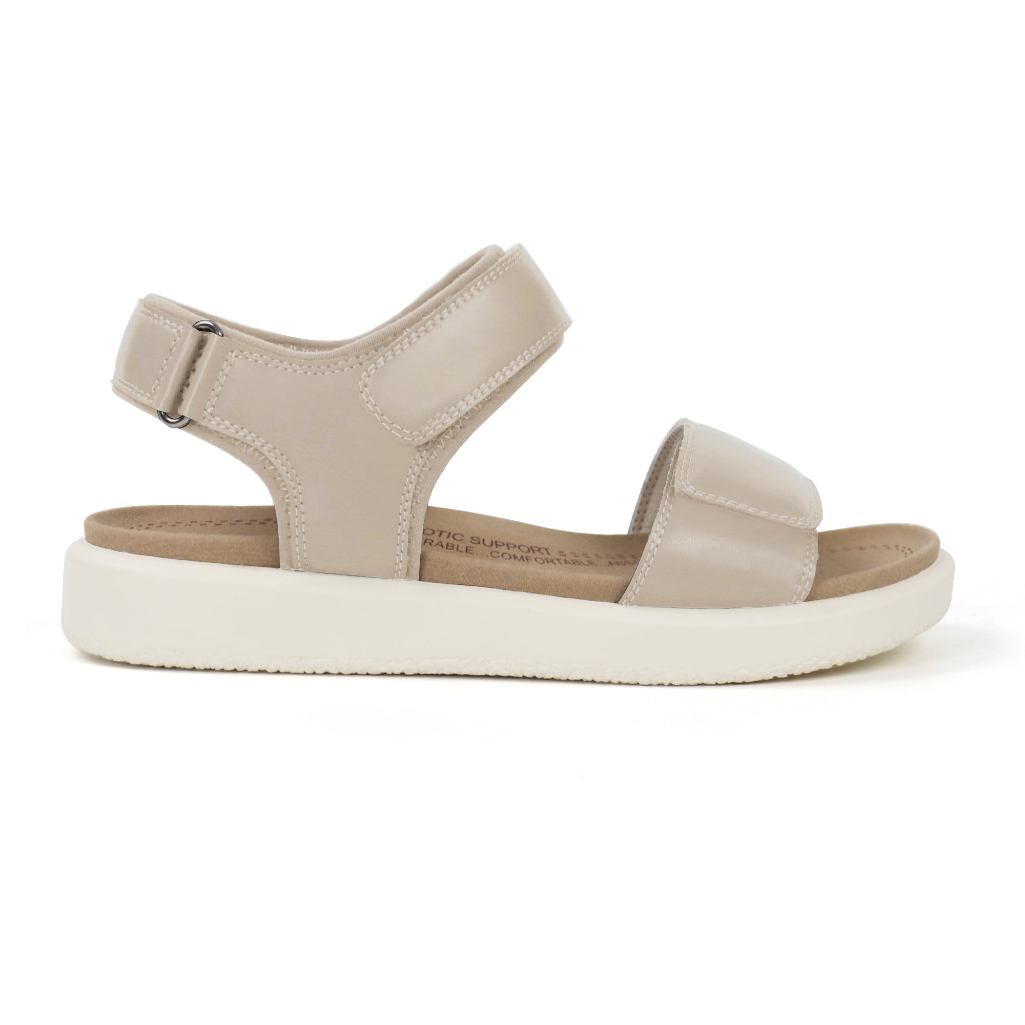 Beige Arch Support Sandals-Kelsey