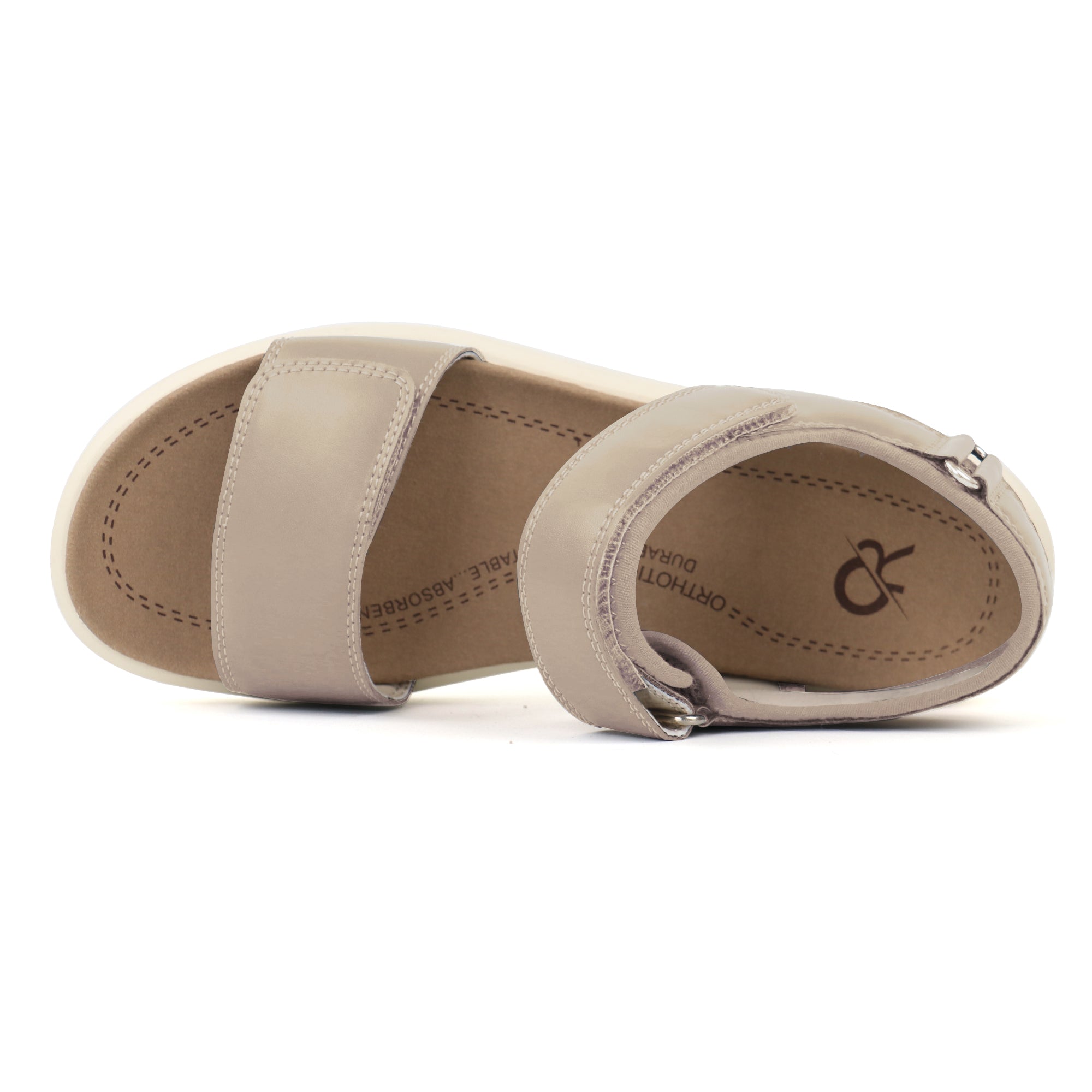 Beige Arch Support Sandals-Kelsey