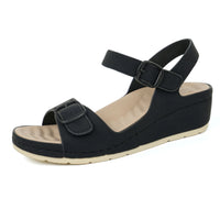Black Arch Support Sandals-Bree