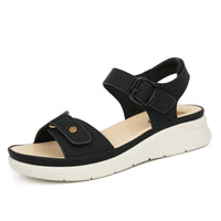 Black Massage Sandals-Tessa