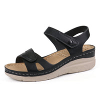 Black Massage Sandals-Happer