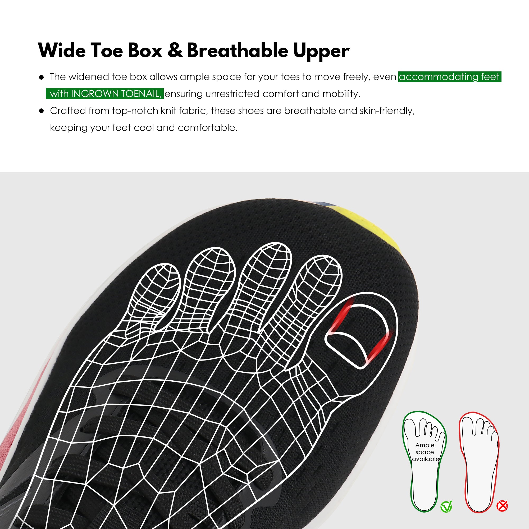 Lt.Green Sneakers Wide Toe Box-Isaac