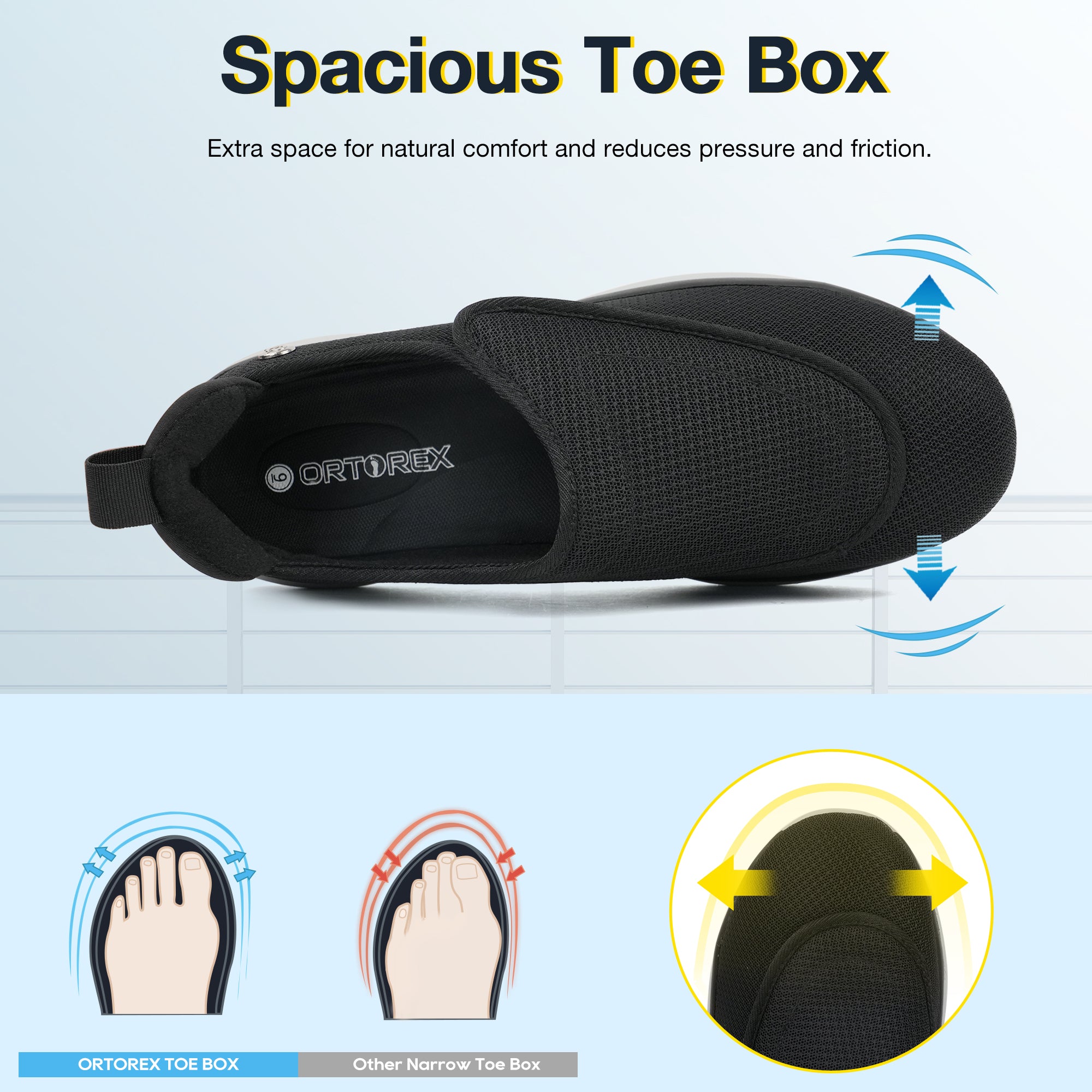 Navy Walking Shoes-Hank