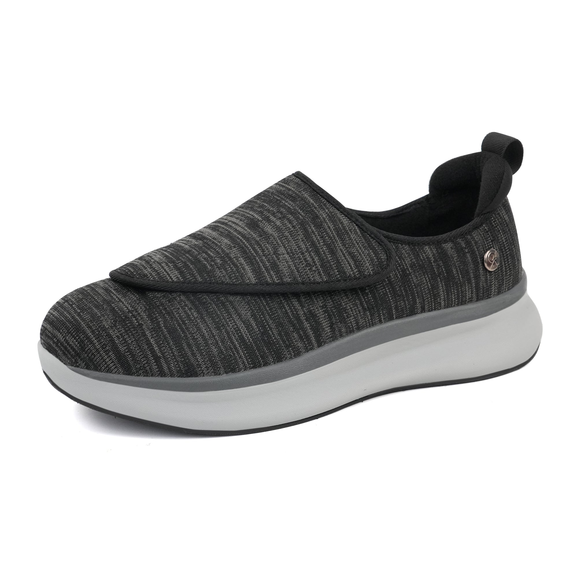 Black Grey Walking Shoes-Hank