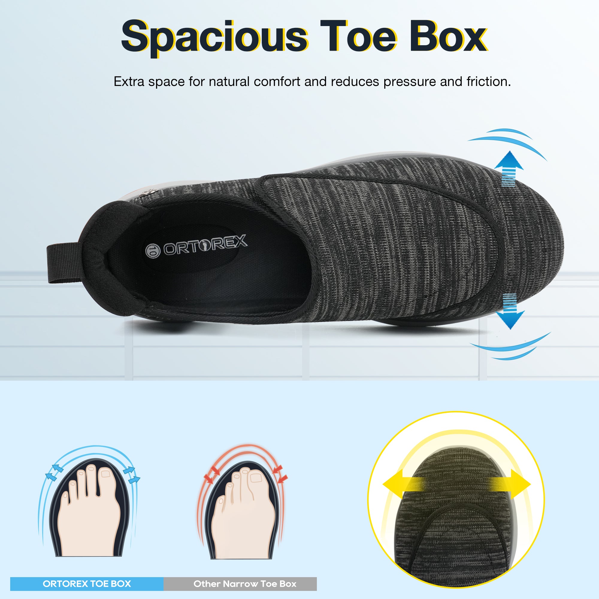 Navy Walking Shoes-Hank