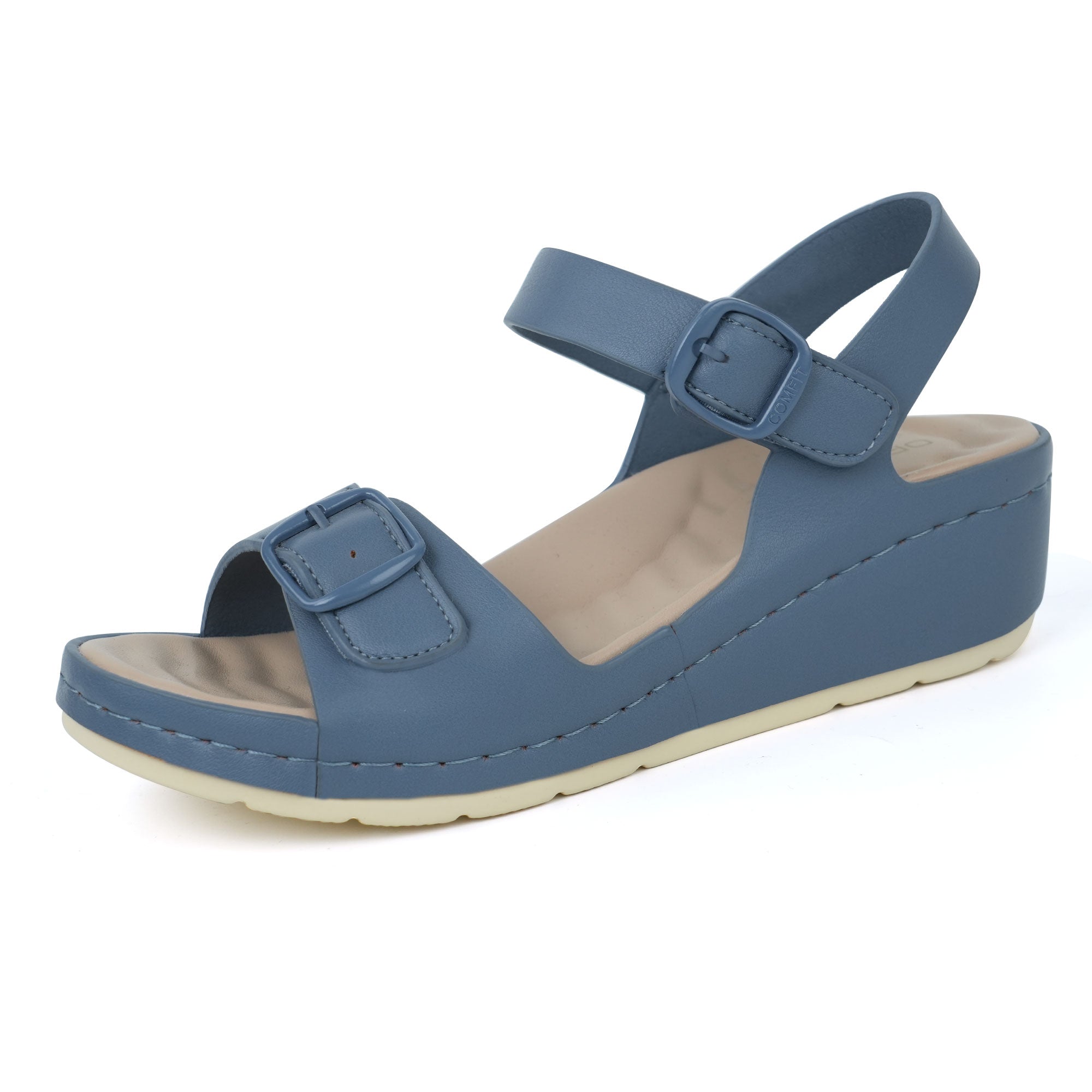 Navy Arch Support Sandals-Bree
