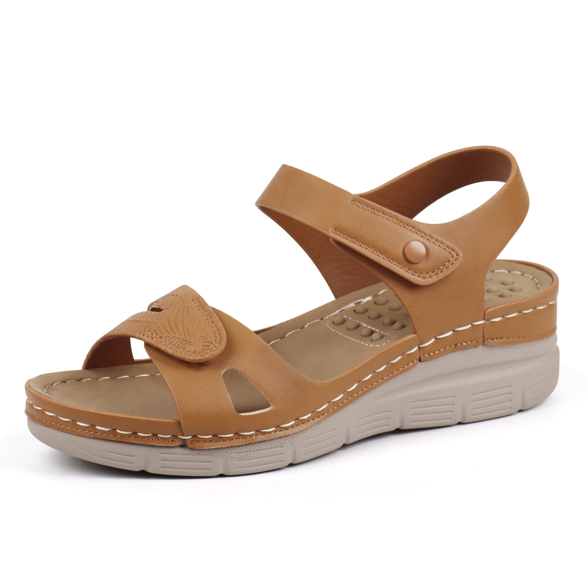 Beige Massage Sandals-Happer