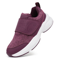 Burgundy Walking Shoes-Lyra