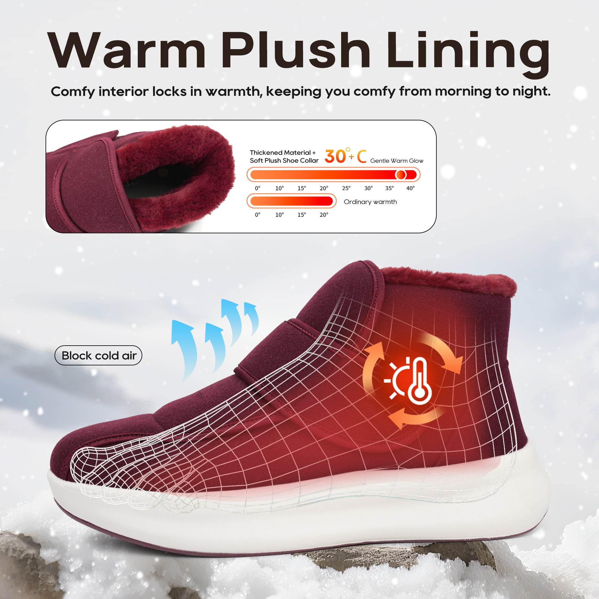 Black Walking Shoes-Nord