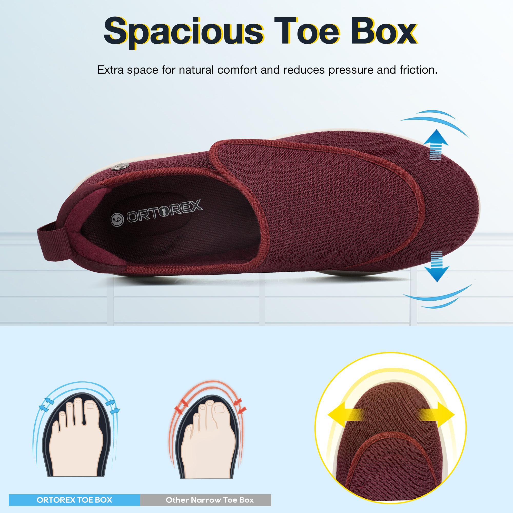 Navy Walking Shoes-Hank