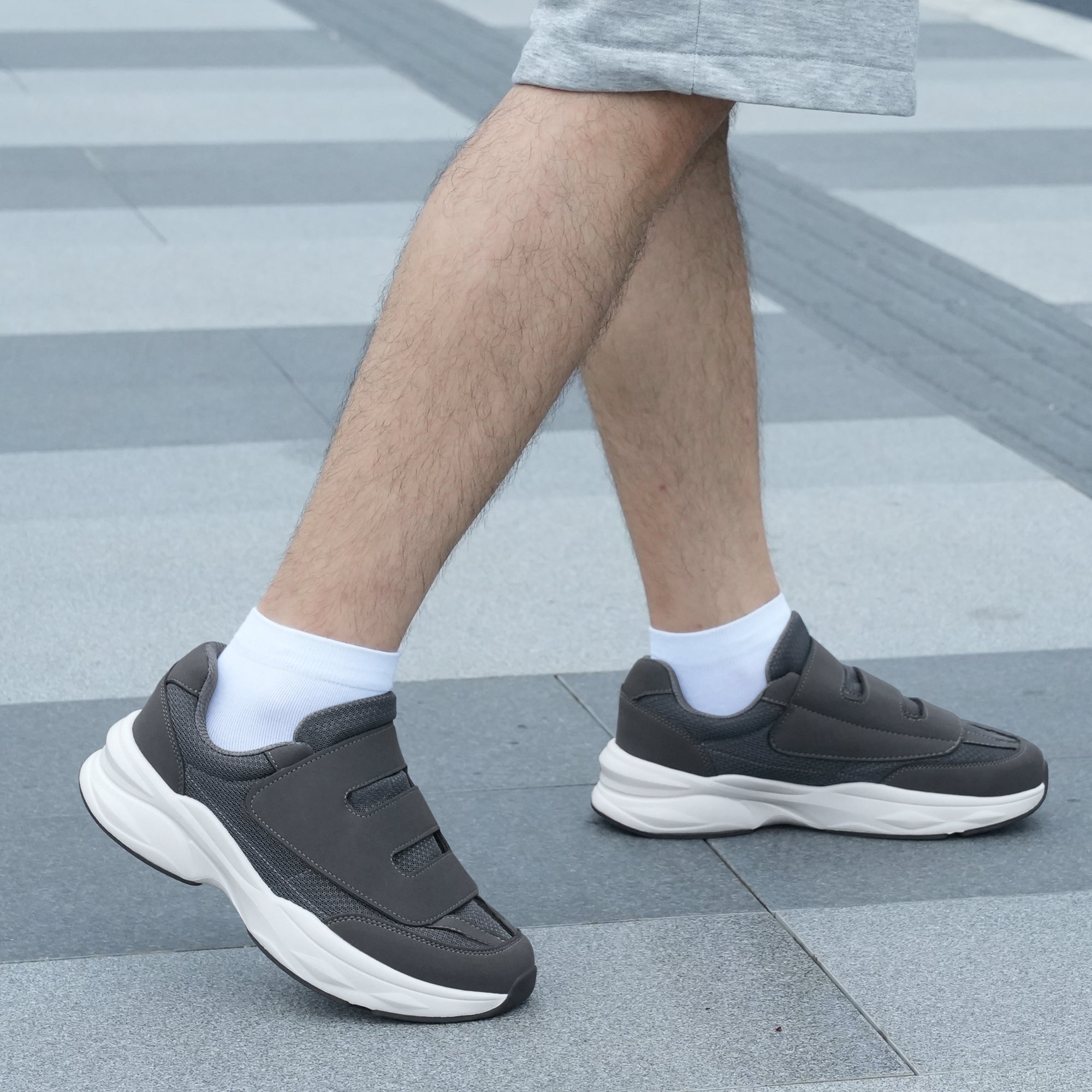 Grey Walking Shoes-Carlos