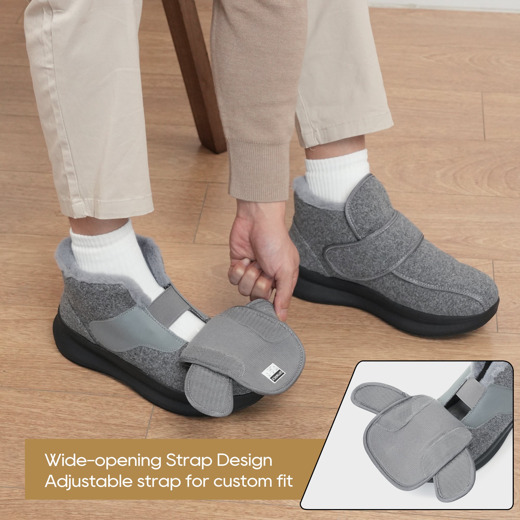 Black Walking Shoes-Nord