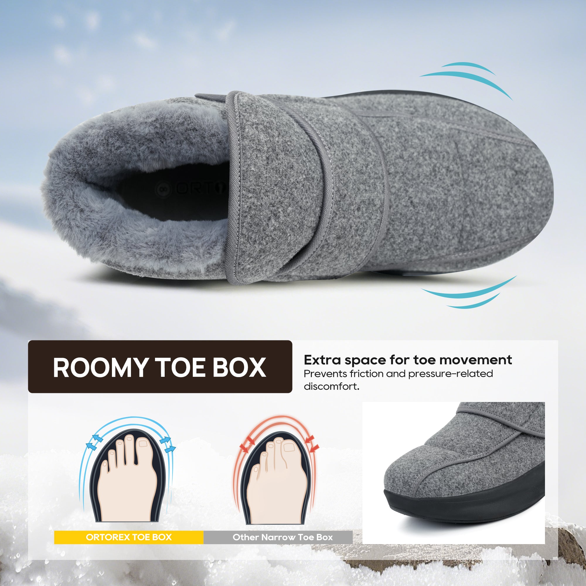 Black Walking Shoes-Nord