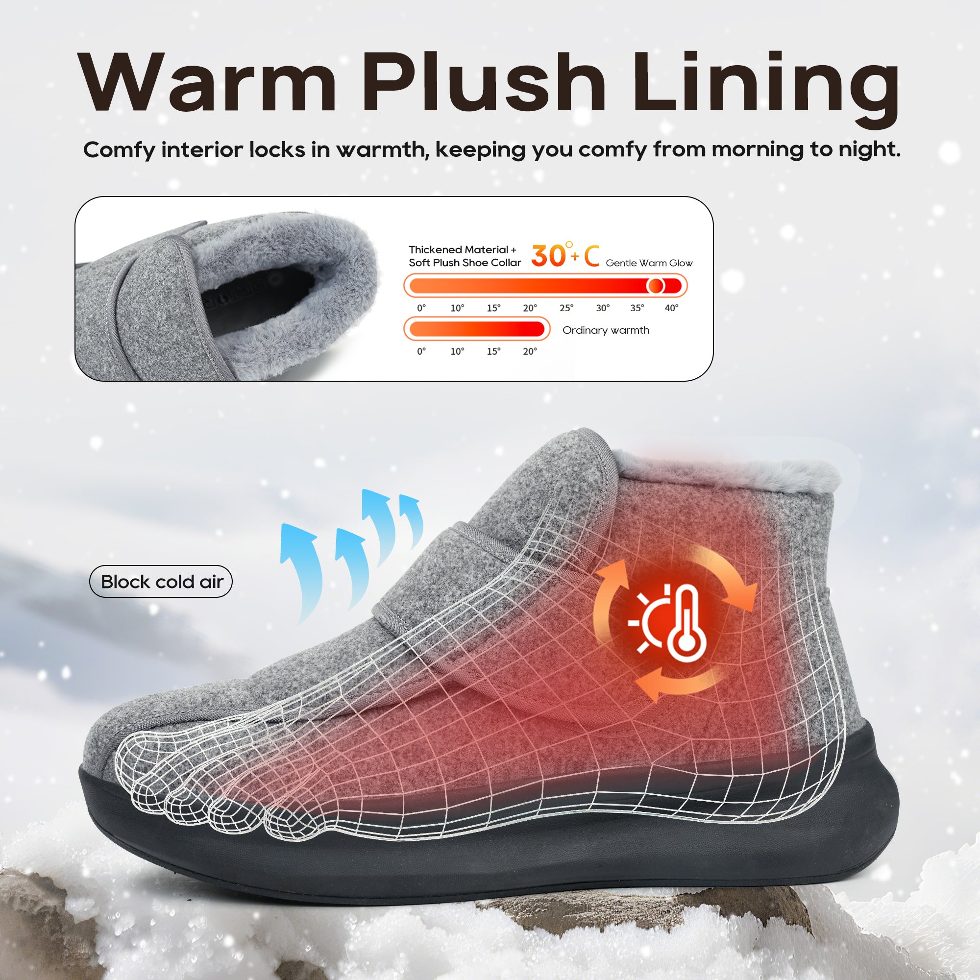 Black Walking Shoes-Nord