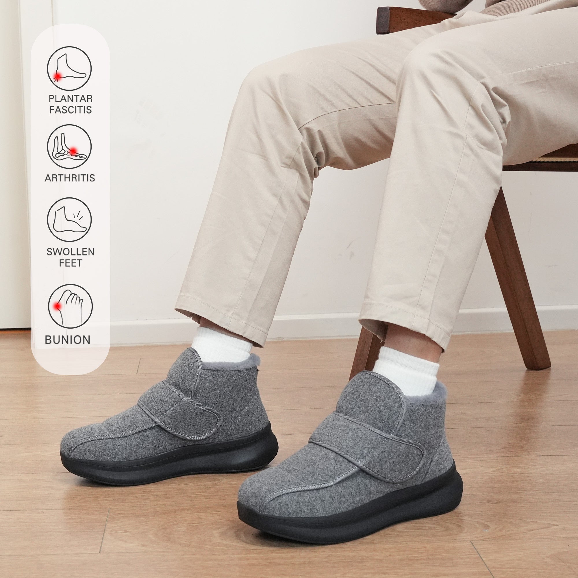 Grey Walking Shoes-Nord