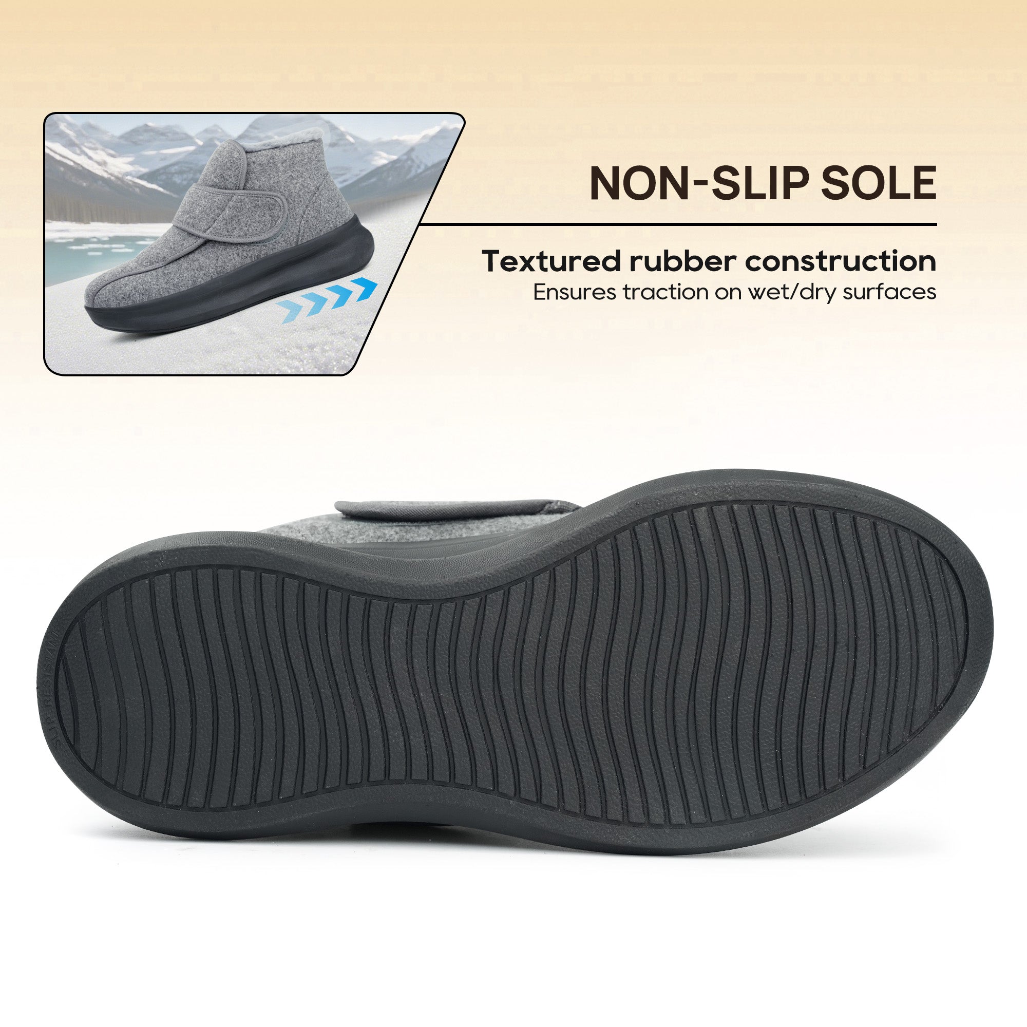 Black Walking Shoes-Nord