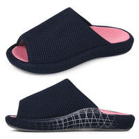 Navy Slipper Arch Support-Kara