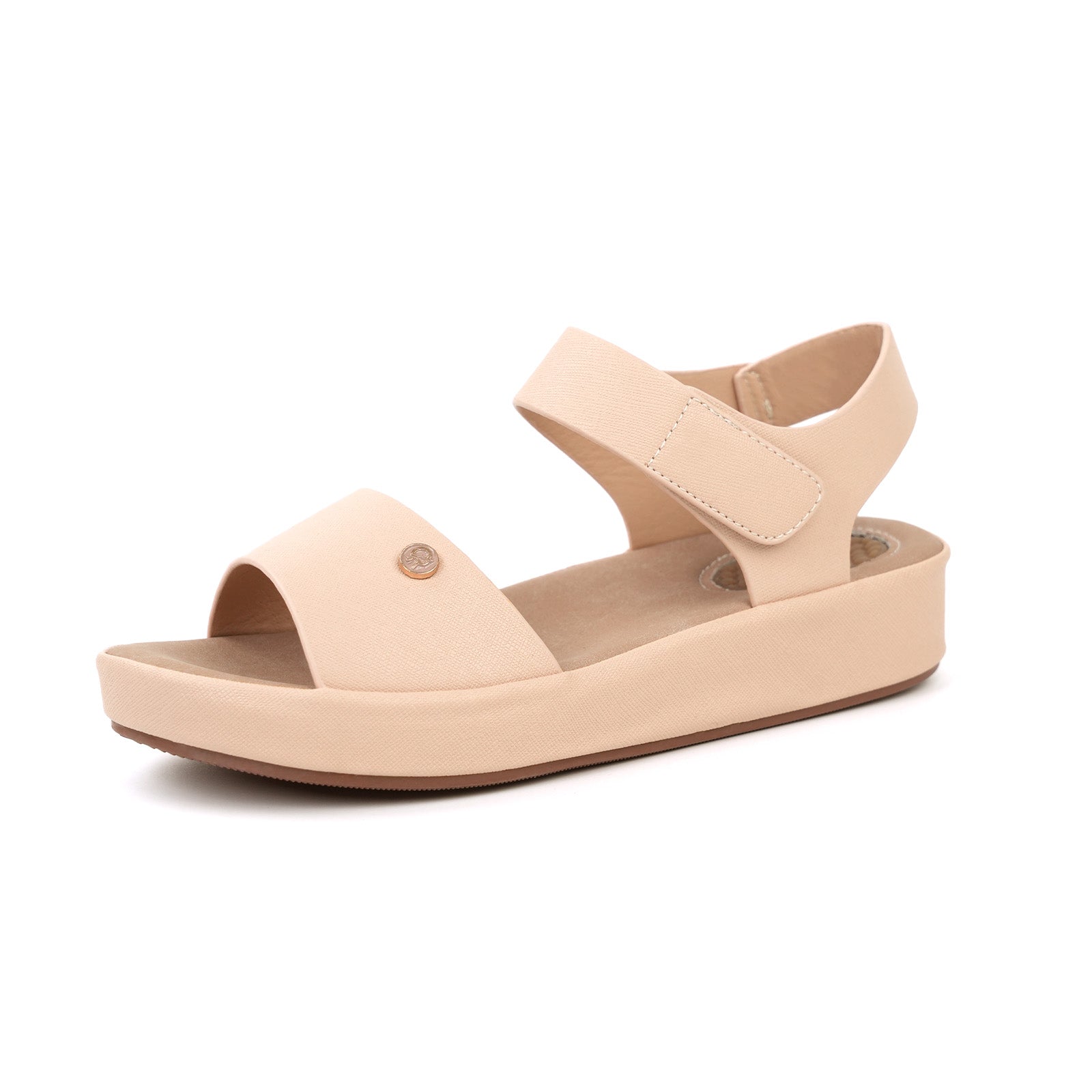Beige Massage Sandals-Maeve