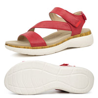 Red Arch Support Sandals-Lilia