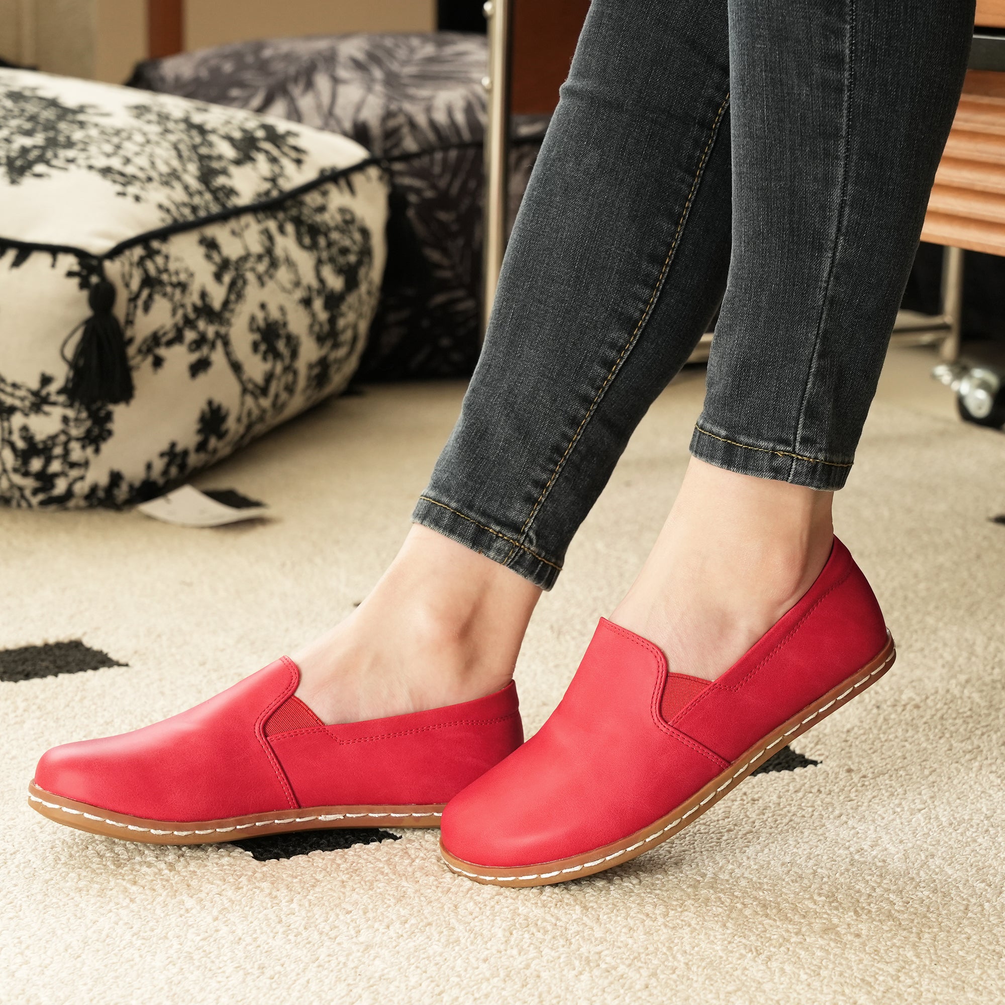 Red Barefoot Shoes-Satra