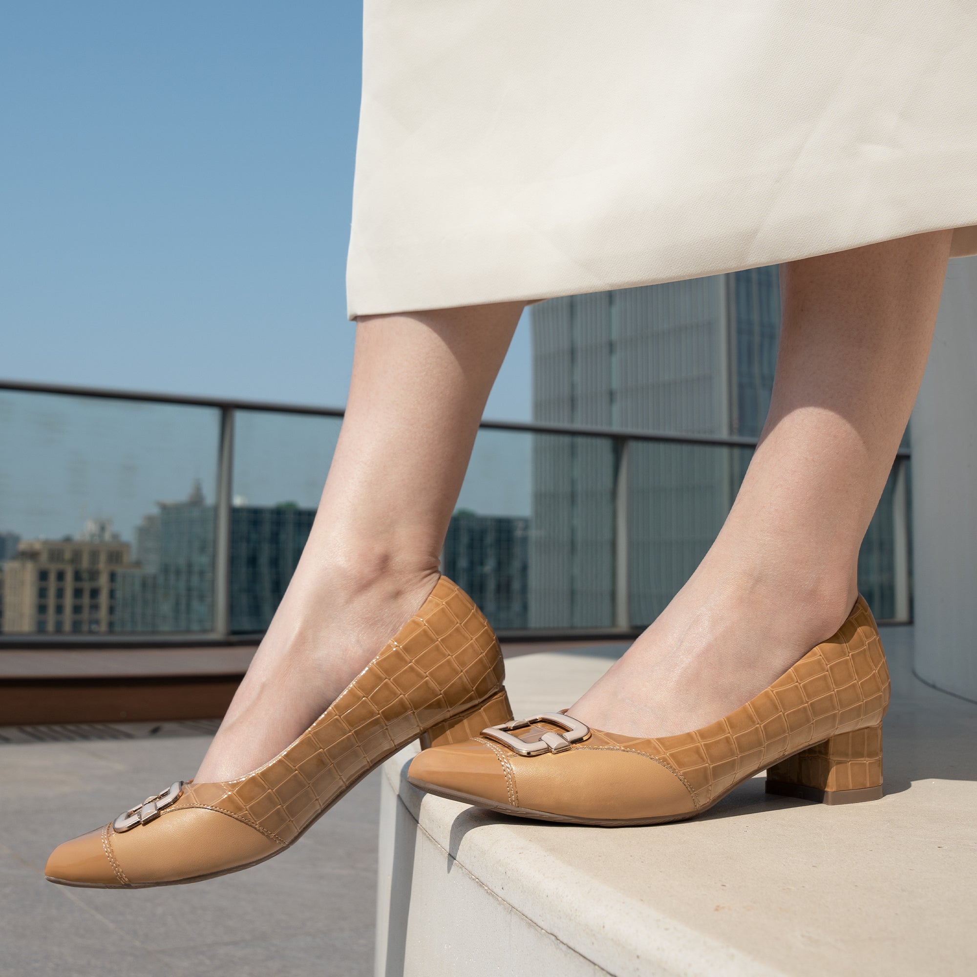 Ortho+rest Women Bunion Dress Shoes Orthopedic Loafers Shoes Low Heel Pumps-Sophia