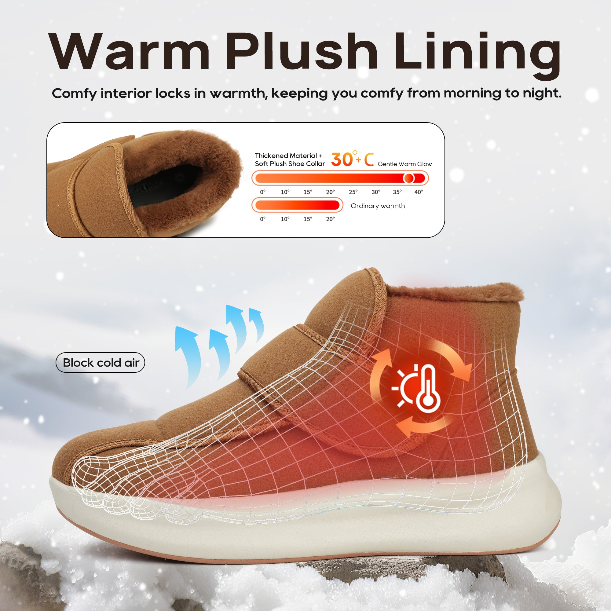 Black Walking Shoes-Nord