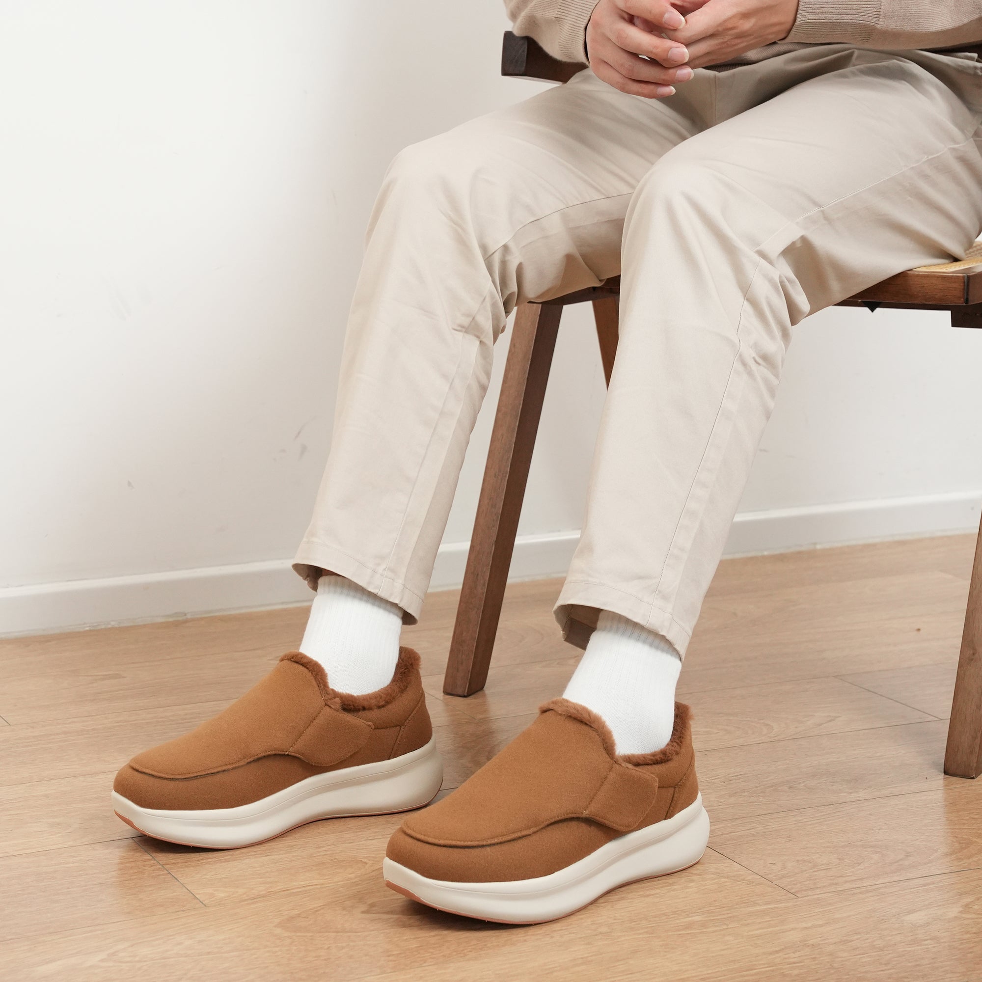 Tan Walking Shoes-Revo